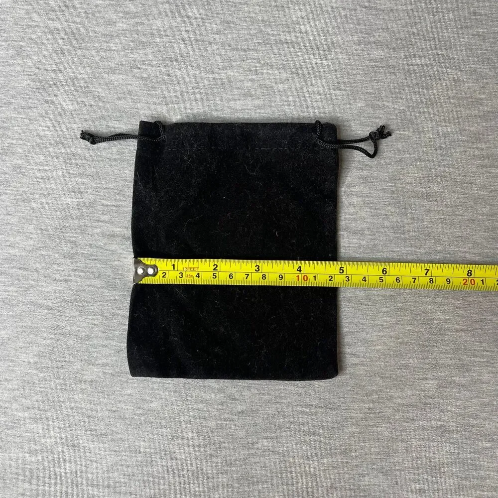 Solid Black Velour Gift Dust Bag 4.5” x 5.5”